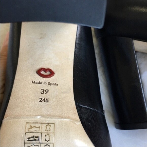 Lulu Guinness‎ Carine Blk Leather Shoes - Picture 10 of 12